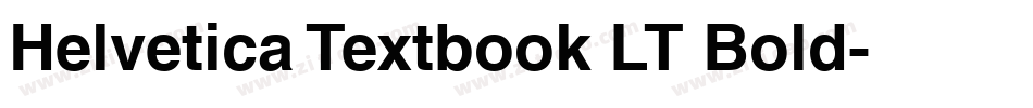 Helvetica Textbook LT Bold字体转换